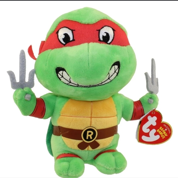 Other - Ty Teenage Mutant Ninja Turtles Raphael Plush 10"